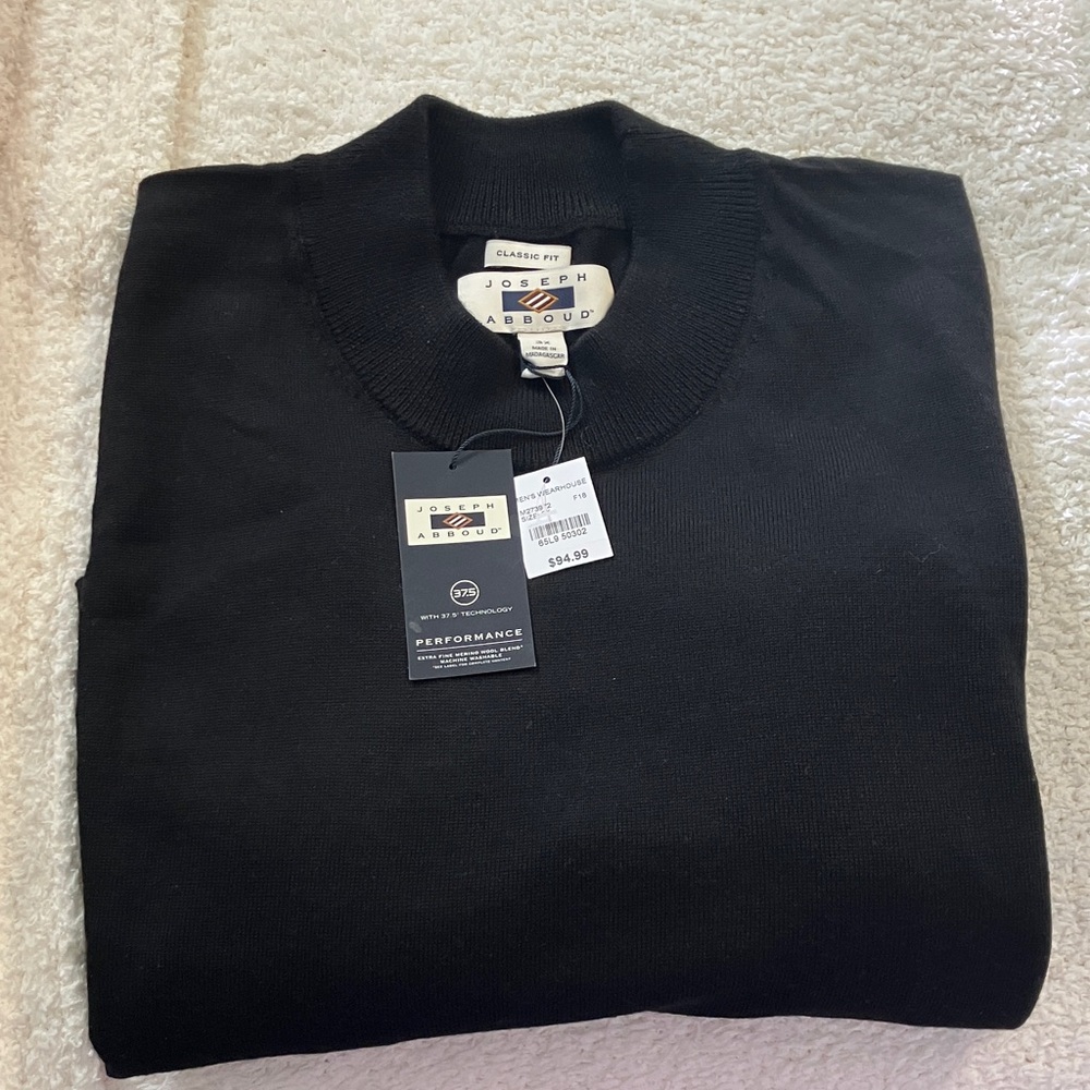 Joseph Abboud Premium Black Crewneck Sweater